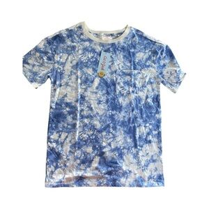 Cat & Jack Kids Blue Tie Dye Pocket T-Shirt NWT Size XL